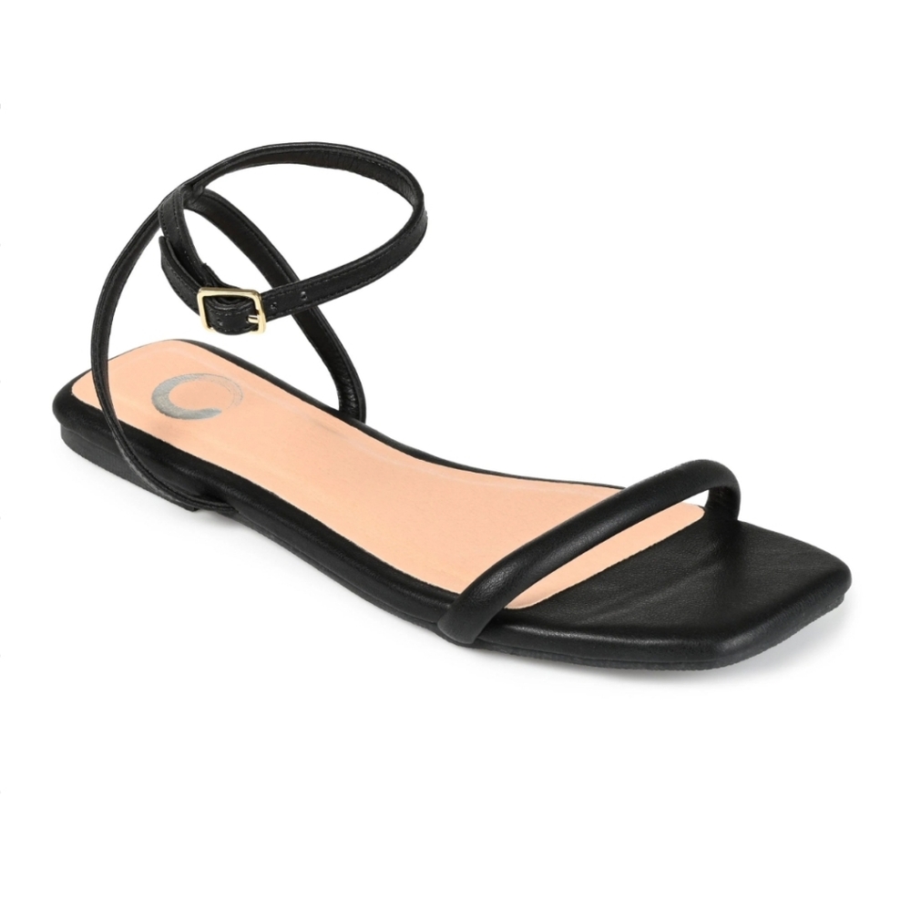 NIB Black Flat Sandal by Journey Size 11